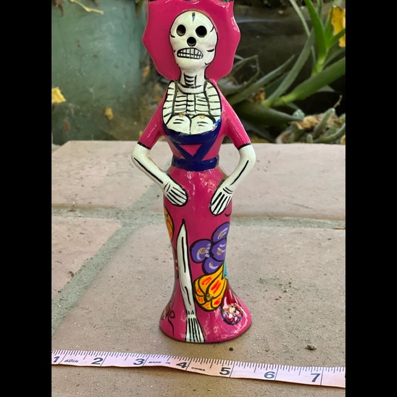 Artisanal Catrina Mexican Ceramic - Dia de Los muertos - Picture 5 of 6